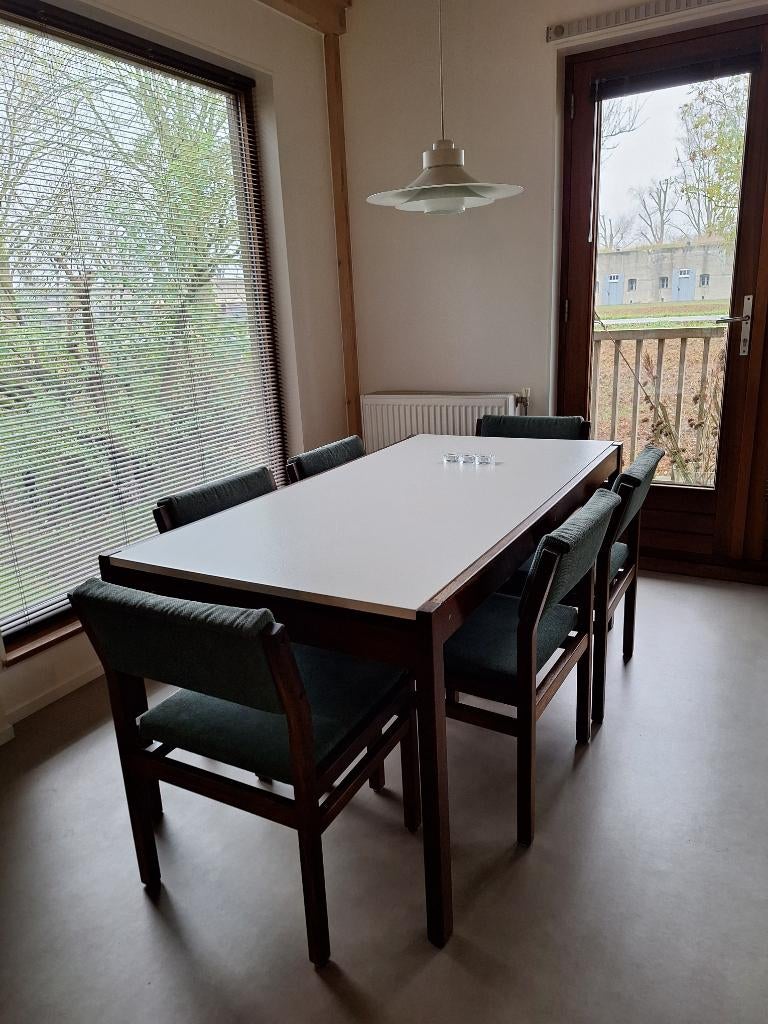 Pastoe Uitschuiftafel C. Braakman, Huis en Inrichting, Tafels | Eettafels, Gebruikt, 200 cm of meer, Vijf personen of meer, Rechthoekig