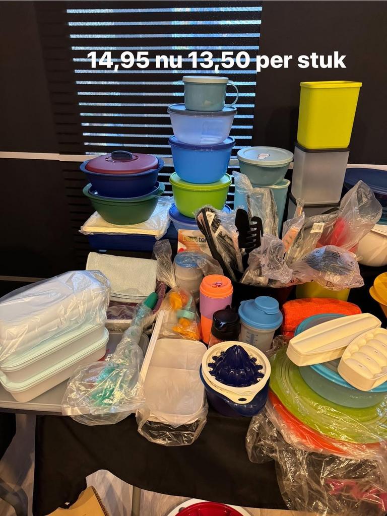 Tupperware 13,50 per stuk - Nieuw, Ophalen of Verzenden, Nieuw, Blauw, Overige typen