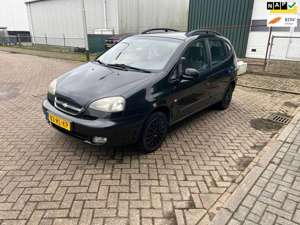 Chevrolet Tacuma 1.6-16V Style Airco Elk Ramen, Auto's, Chevrolet, Voorwielaandrijving, Stof, Gebruikt, Zwart