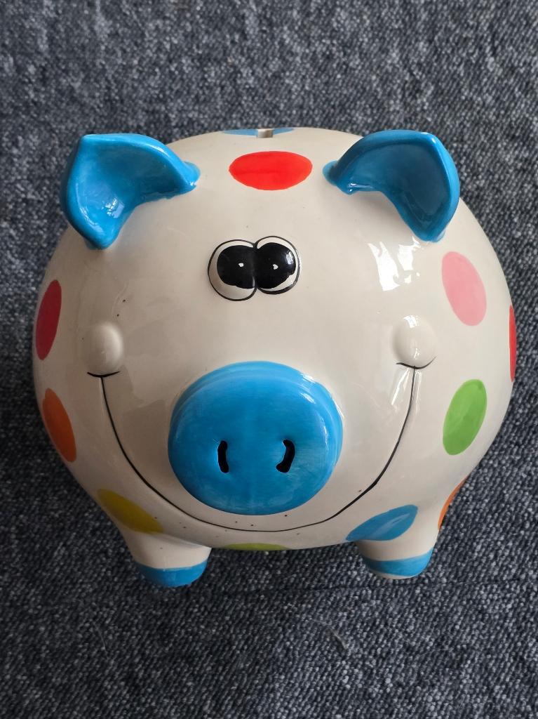 Spaarpot 18x18x20 cm, Ophalen of Verzenden, Zo goed als nieuw, Steen, Aardewerk of Keramiek, Overige thema's