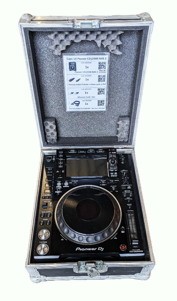 Pioneer CDJ-2000NXS2 in kunststof flightcase Excl. BTW, Muziek en Instrumenten, Dj-sets en Draaitafels, Ophalen, Gebruikt, Draaitafel
