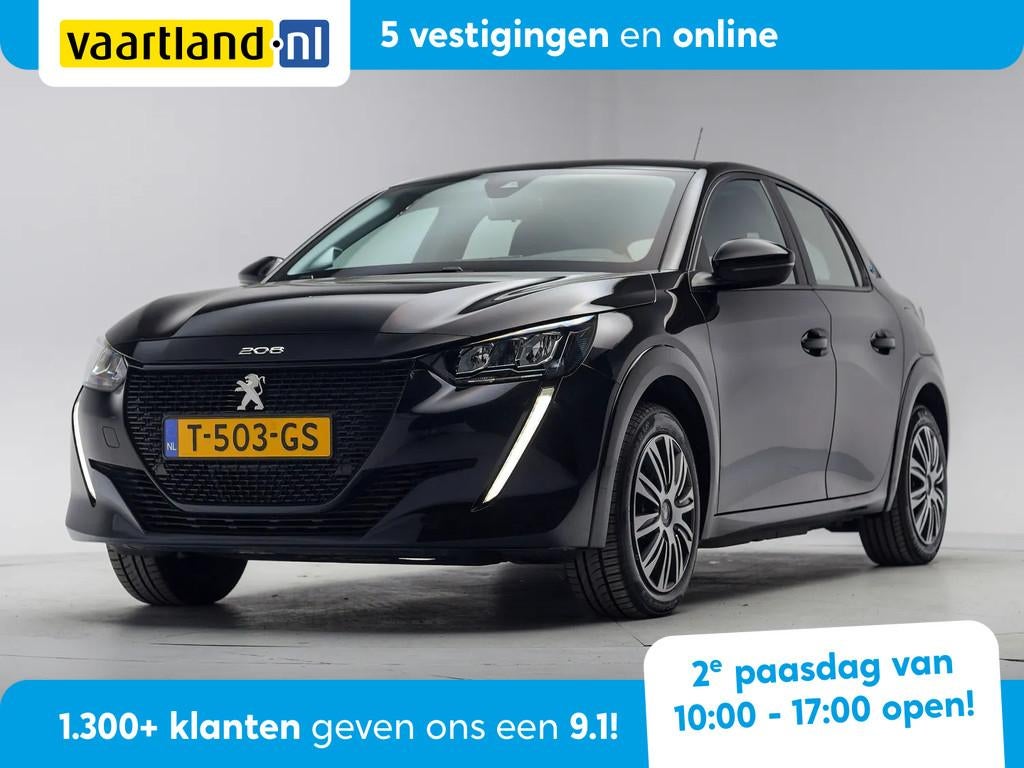 Peugeot 208 EV Active Pack 50kWh 3-fase [ LED Navi Apple/And, Gebruikt, Zwart, Origineel Nederlands, 1430 kg