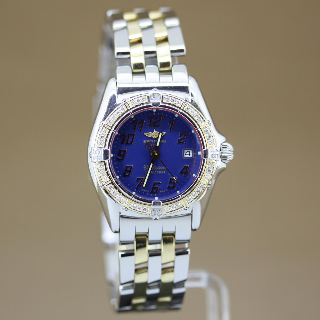 Breitling Callistino Staal-Goud B52045, Overige merken, Staal, Gebruikt, Polshorloge