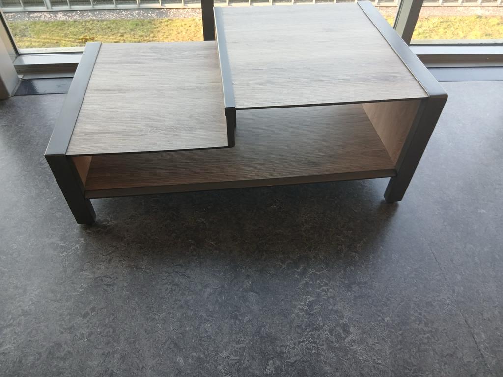Henders & Hazel Salontafel Copenhagen HPL Eiken/Antraciet, Huis en Inrichting, Tafels | Salontafels, Ophalen, Modern, industrieel