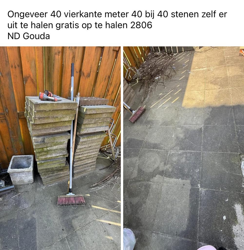 Gratis ophalen, Ophalen, Zo goed als nieuw, Beton, Klinkers