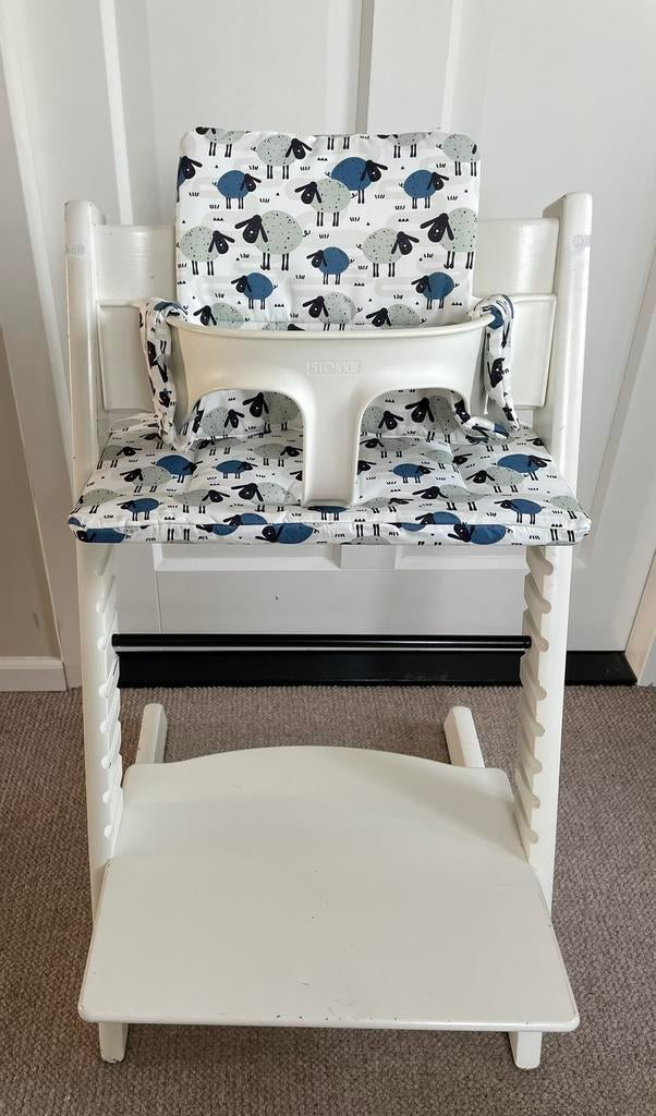 Nieuw! Schaapjes Stokke Tripp Trapp stoel kussenset, Ophalen of Verzenden, Nieuw, Meegroeistoel, Gordel(s)