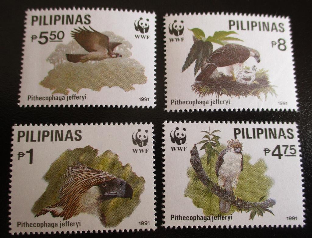 Filipijnen, WWF serie Apenarend, Verzenden, Postfris, Dier of Natuur