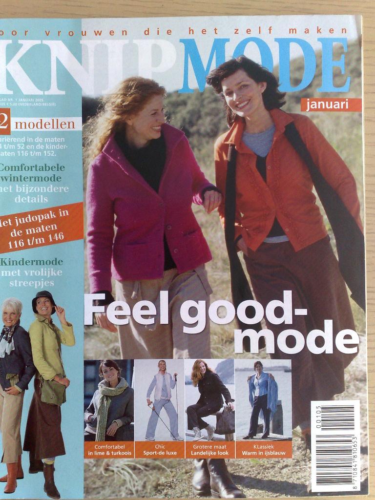 9 x Knipmode uit jaargang 2005, Hobby en Vrije tijd, Kledingpatronen, Verzenden, Zo goed als nieuw, Vrouw, Knipmode