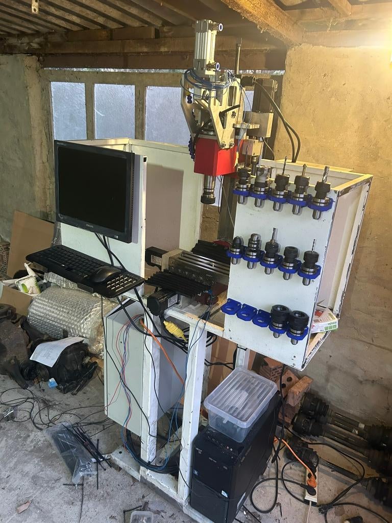 Sieg CNC freesmachine, Doe-het-zelf en Verbouw, Gereedschap | Freesmachines, Ophalen, Gebruikt, Elektrisch, Overige soorten