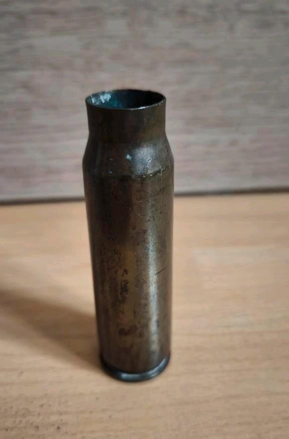 Grote Lege huls zware mitrailleur vliegtuig vulcan gun, Ophalen of Verzenden, Nederland, Hulzen of Bodemvondsten