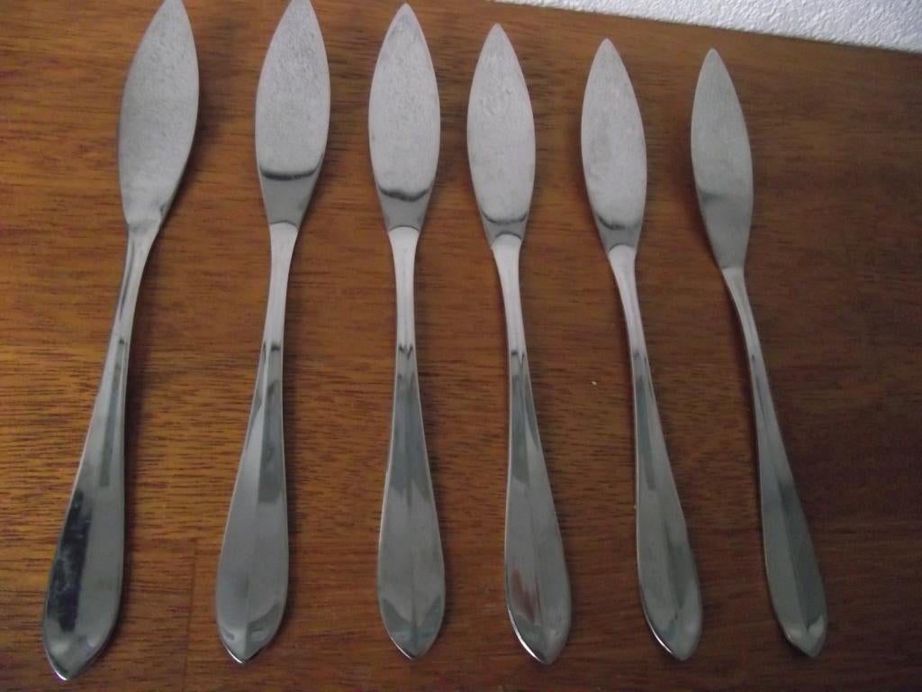 6 stuks RVS 18-10  Sola Hollands Lof vismes 20 cm ook p stuk, Ophalen of Verzenden