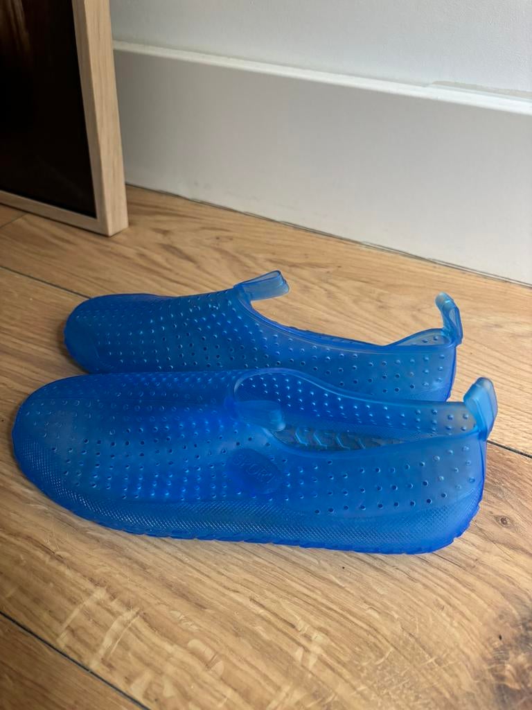 Waterschoenen, mesh blauwe ballerina’s,plastic loafers,35/37, Blauw, Instappers, Nieuw, Ophalen of Verzenden