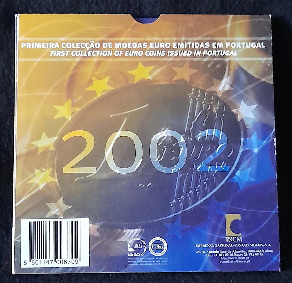Portugal 2002 BU muntenset 1 cent t/m 2 euro, Ophalen of Verzenden, Portugal, Overige waardes, Setje