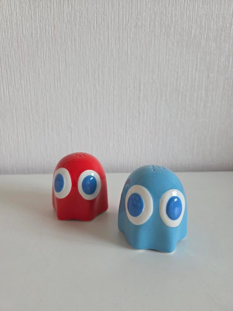 Pac-Man Peper- en Zoutstel, Ophalen of Verzenden, Gebruikt