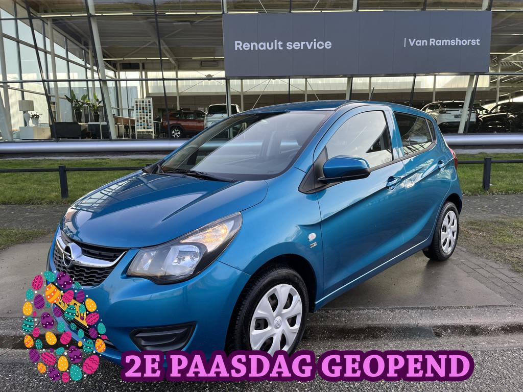 Opel KARL 1.0 ecoFLEX 120 Jaar Edition / Airco / Cruise / Bl, Stof, Gebruikt, Blauw, Origineel Nederlands