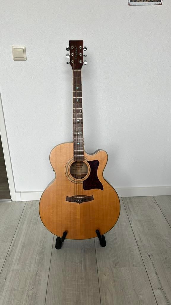 Tangel Wood  TW 155ac  semi acoustic, Ophalen, Zo goed als nieuw, Western- of Steelstringgitaar, Met (piezo-)element