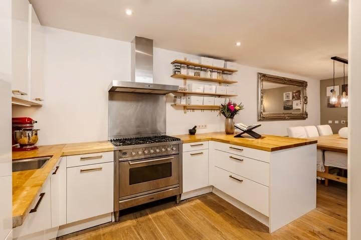 Keuken incl. apparatuur, Ophalen, Gebruikt, U-keuken, Wit