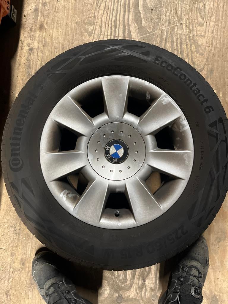 BMW E39 Velgen met Continental EcoContact 6 Banden, Ophalen, Gebruikt, 15 inch, Banden en Velgen