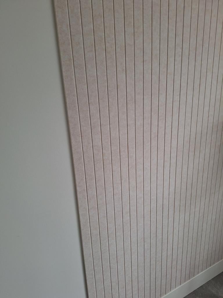 2 Vilten Panelen - Beige - 260x52 cm - 8mm ,SilentlonesDik, Ophalen of Verzenden