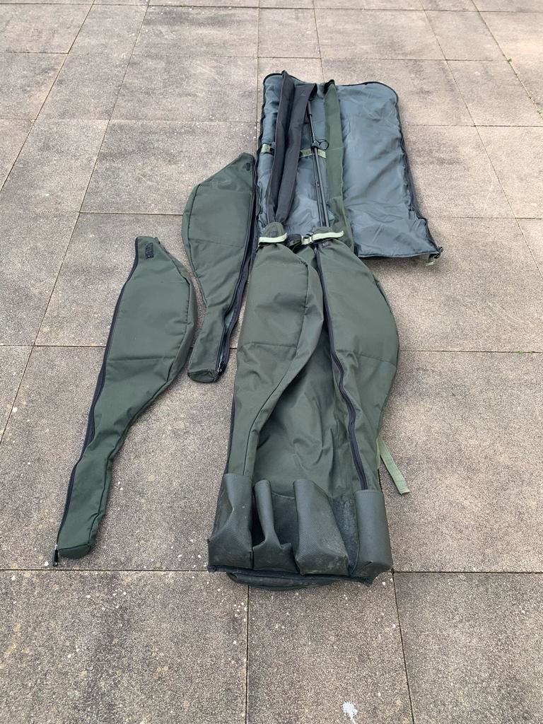 Soul Wanderer Foudraal - Complete voor 4 12 / 13ft Hengels, Watersport en Boten, Hengelsport | Karpervissen, Ophalen, Zo goed als nieuw