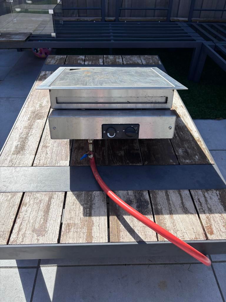 Inbouw tafelhaard met beschermglas, Ophalen, Gebruikt