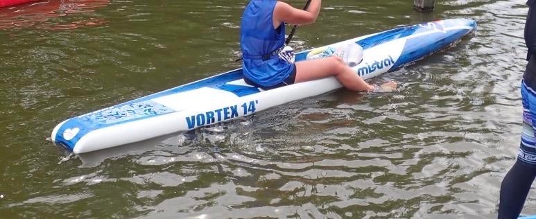 Mistral Vortex Hardboard SUP 14' x 23.4" Race/Touring, Ophalen, Gebruikt, SUP-boards