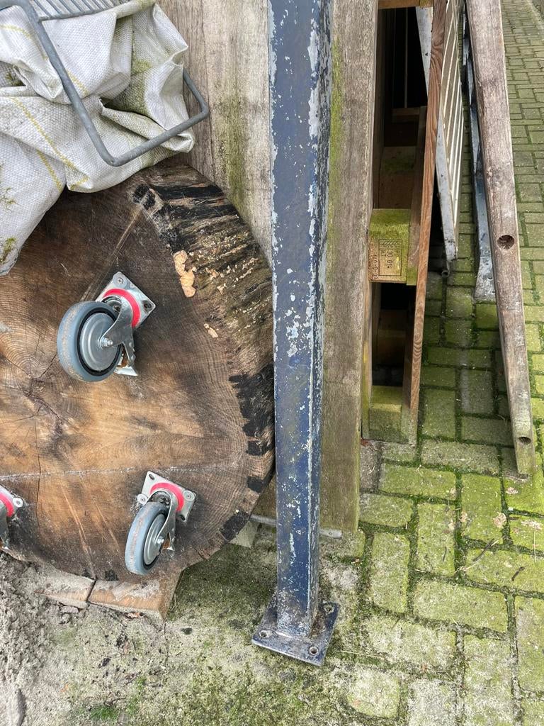 Te koop, Ophalen, Zo goed als nieuw, Rond, Hout