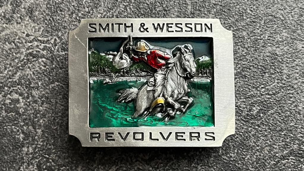 Buckle Smith & Wesson Revolvers, Losse buckle of gesp, Overige kleuren, Minder dan 95 cm, Ophalen of Verzenden