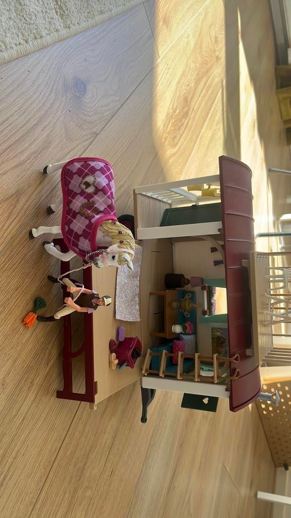 Schleich HORSE CLUB woonwagen, Verzamelen, Speelgoed, Ophalen of Verzenden, Zo goed als nieuw