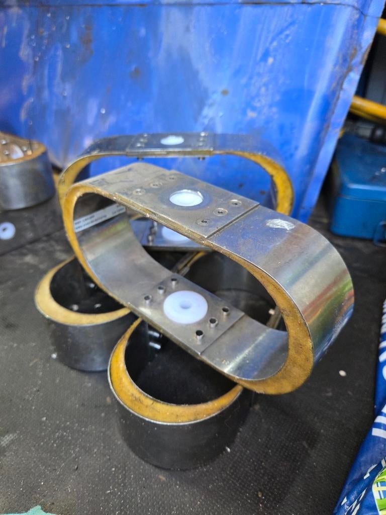 Rvs trillingsdempers, set van 4 stuks, hoogte 95mm, Minder dan 25 liter, Ophalen of Verzenden, Gebruikt, Minder dan 200 liter/min