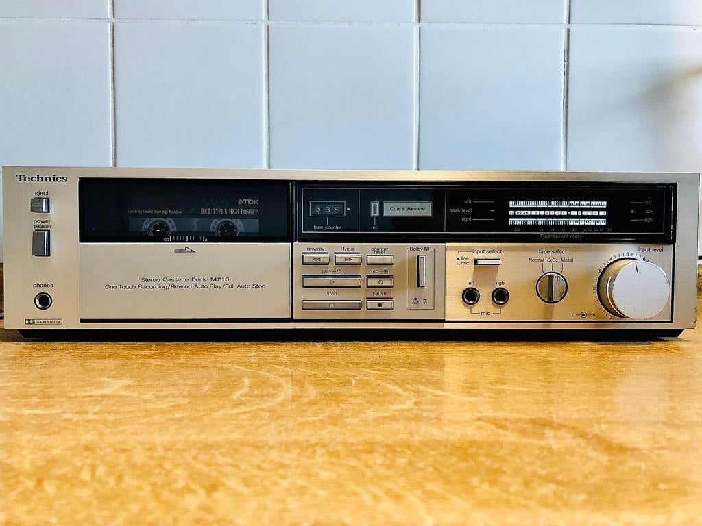 Technics RS-M216 cassettedeck (1982) als nieuw, Ophalen of Verzenden, Enkel, Overige merken, Tape counter