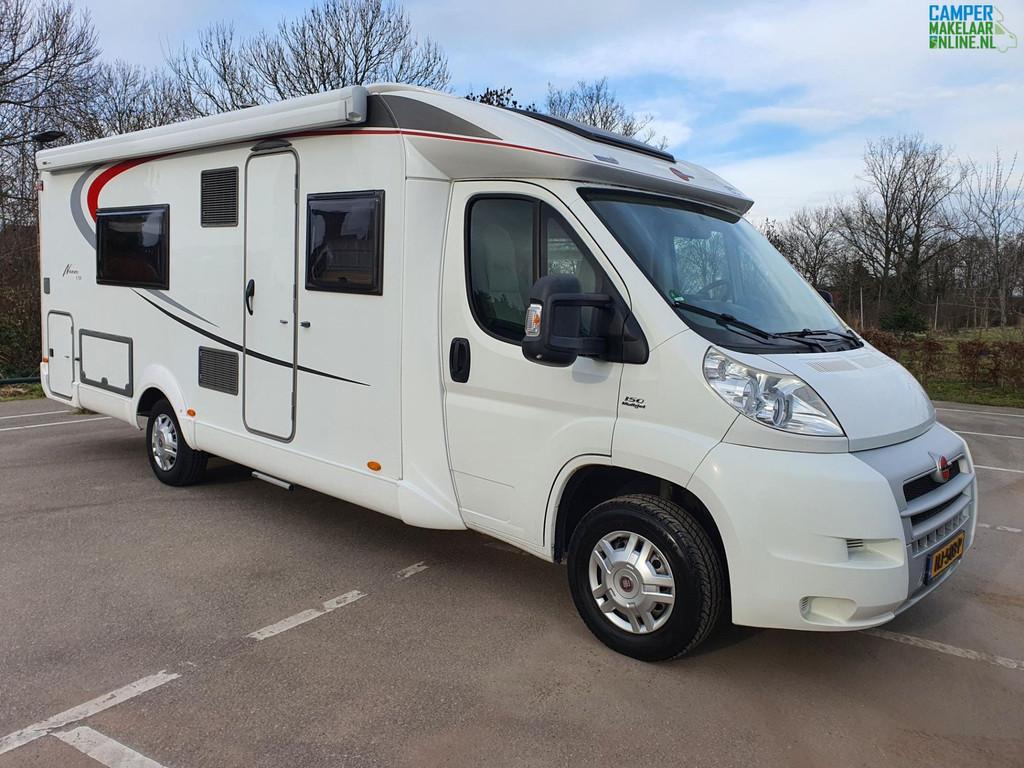 Bürstner Nexxo T 720/Enkele bedden/Zonnepanelen/Fietsdrager, Caravans en Kamperen, Koelkast, Tot en met 2, 7 tot 8 meter, Bedrijf