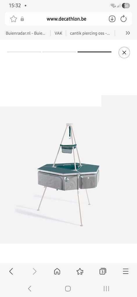 Decathlon Camping Keuken / Opbergunit, Ophalen, Gebruikt