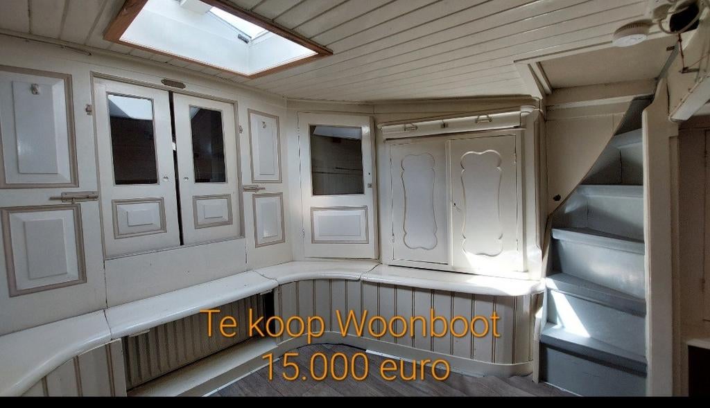 UNIEKE KANS Karakteristieke woonboot tjalk 19.95X3.80 m, 45 m², Verkoop zonder makelaar, 3 kamers
