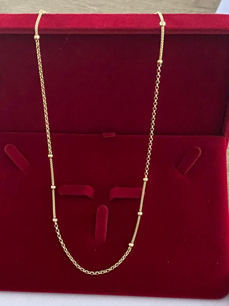 Mooie 14 karaat gouden ketting 585 goud, -, -, Nieuw, Ophalen of Verzenden