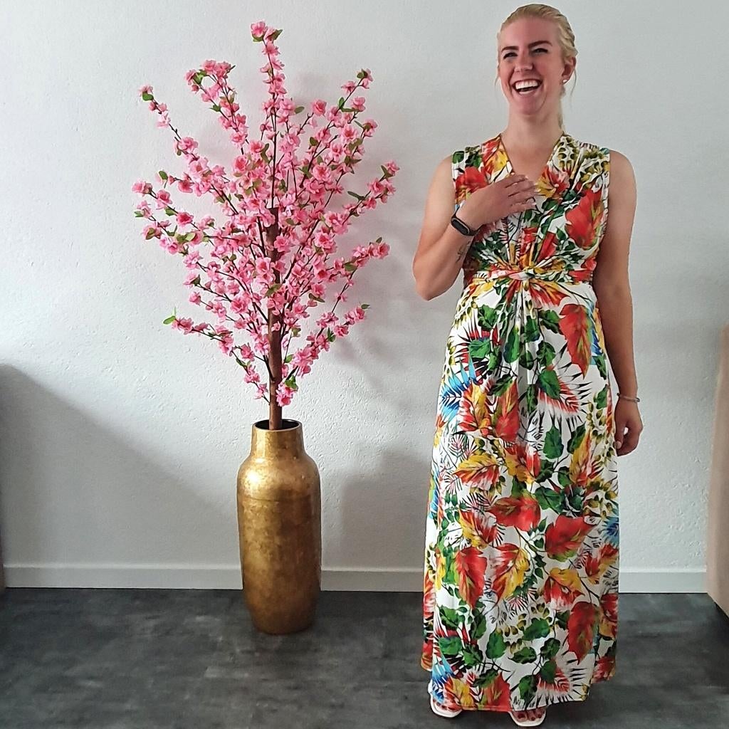 Zomerjurk Print #6, Kleding | Dames, Jurken, Nieuw, Maat 38/40 (M), Onder de knie, Verzenden