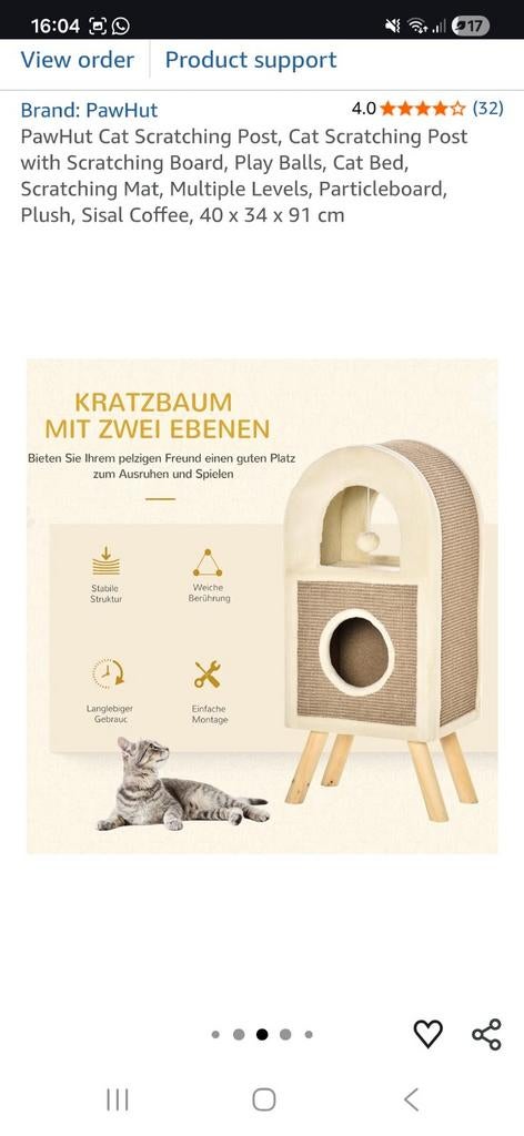 Krabpaal pawhut, Dieren en Toebehoren, Ophalen, Zo goed als nieuw, Krabpaal