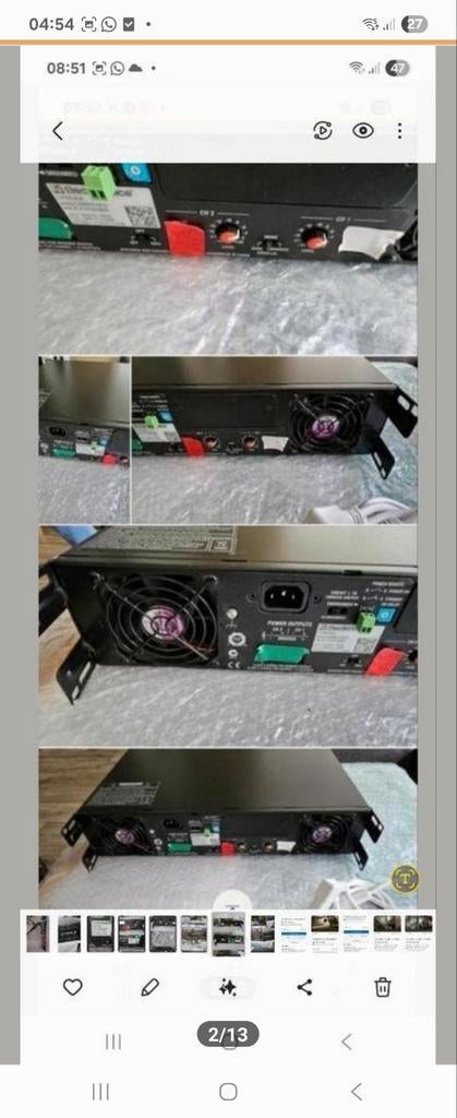 Versterker  mengpaneel  speakers, Ophalen, Zo goed als nieuw, 500 tot 1000 watt, Overige typen