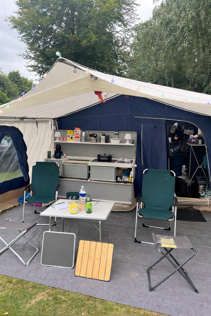 Vouwwagen Combi Camp Valley 2008, Ophalen, Combi-Camp, Blauw, Aanwezig