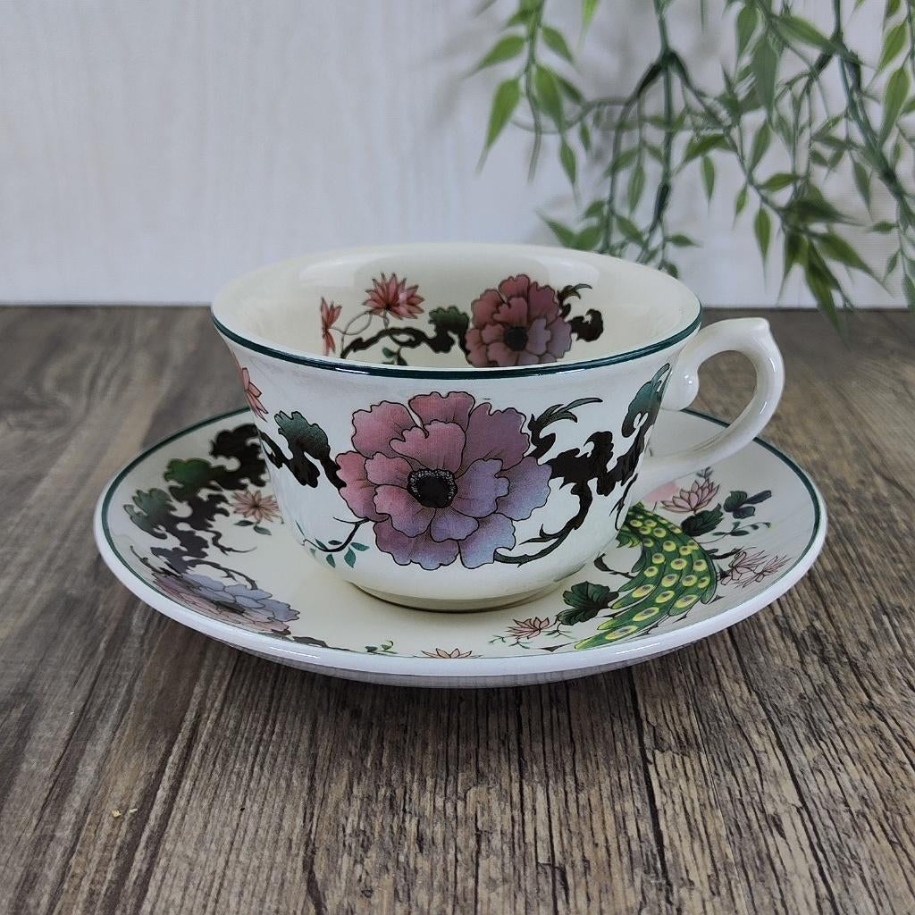 Myott Meakin Dynasty Collection: Exotic Theekop en Schotel, Ophalen of Verzenden