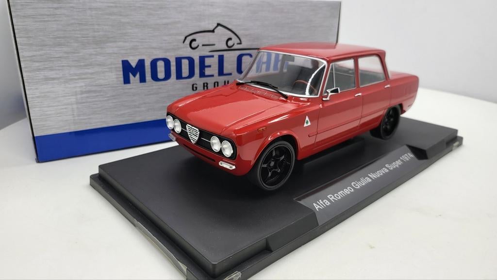 Alfa Romeo Giulia Nuova Super 1974 Rood, Ophalen of Verzenden, Nieuw, Overige merken
