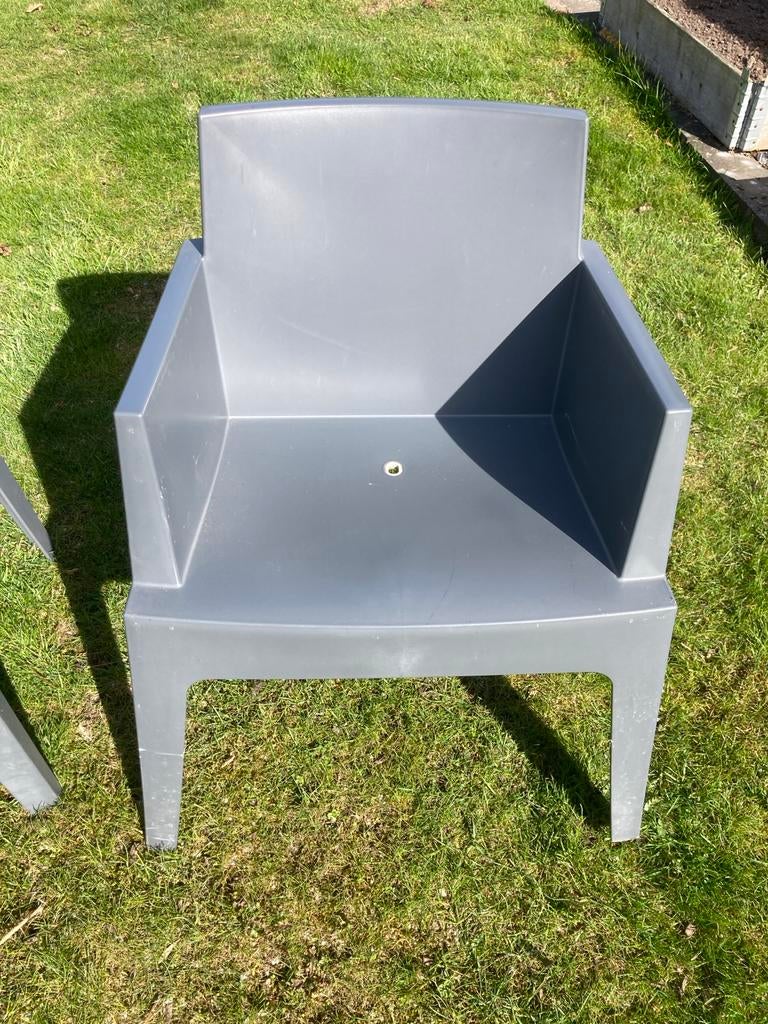 Siesta box  tuinstoelen 4x, Ophalen of Verzenden, Gebruikt, Kunststof
