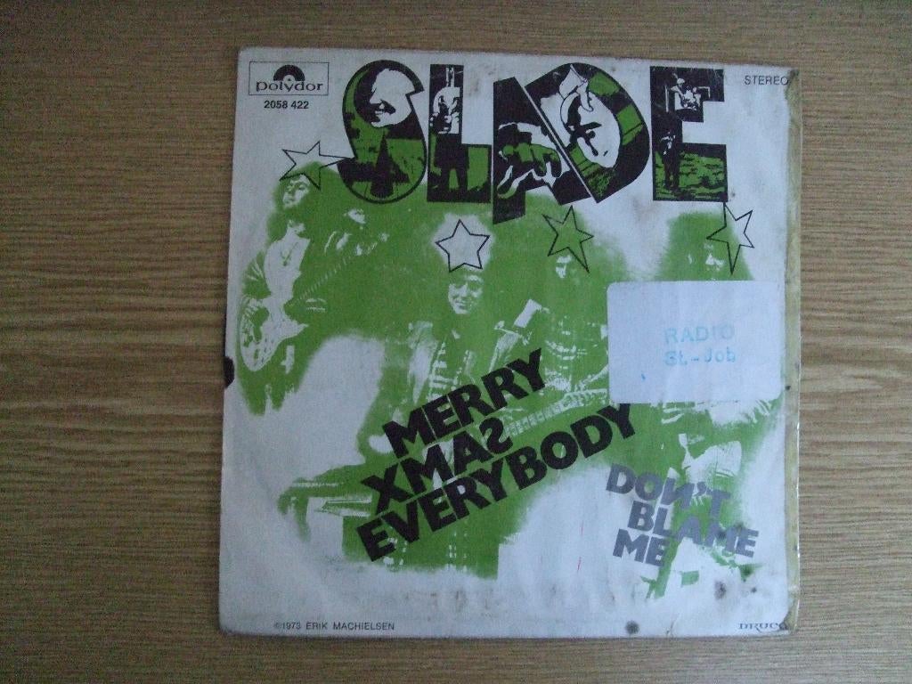 SLADE    MERRY XMAS EVERYBODY / DON'T BLAME ME, Cd's en Dvd's, Vinyl Singles, 7 inch, Single, Ophalen of Verzenden, Zo goed als nieuw