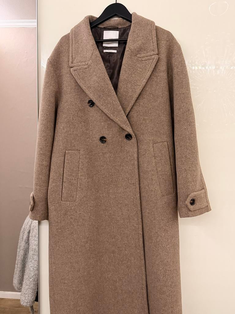 Mango Mantel jas maat S zo goed als nieuw, Kleding | Dames, Ophalen of Verzenden, Zo goed als nieuw, Maat 36 (S), Bruin