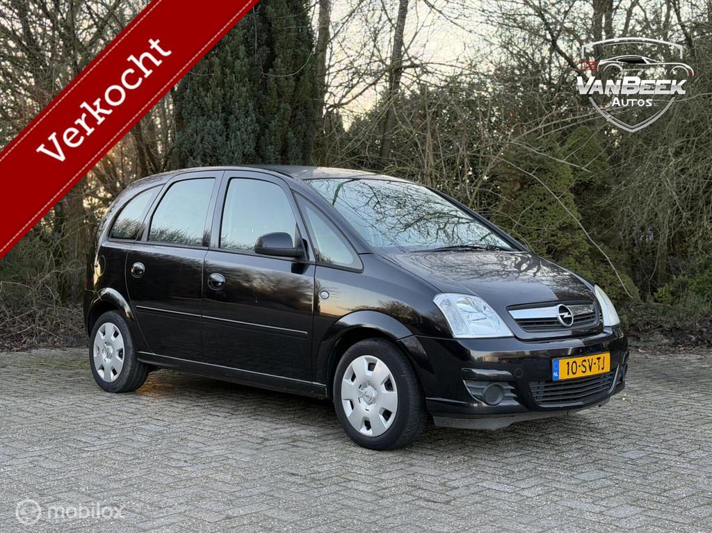 Opel Meriva 1.4-16V Business Nwe apk Airco, Voorwielaandrijving, Gebruikt, 4 cilinders, Zwart
