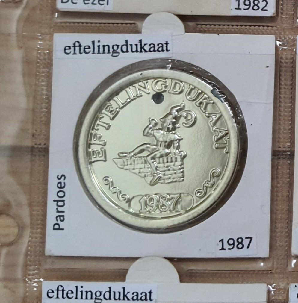 Efteling dukaat uit 1987, Ophalen of Verzenden, Zo goed als nieuw, Overige typen