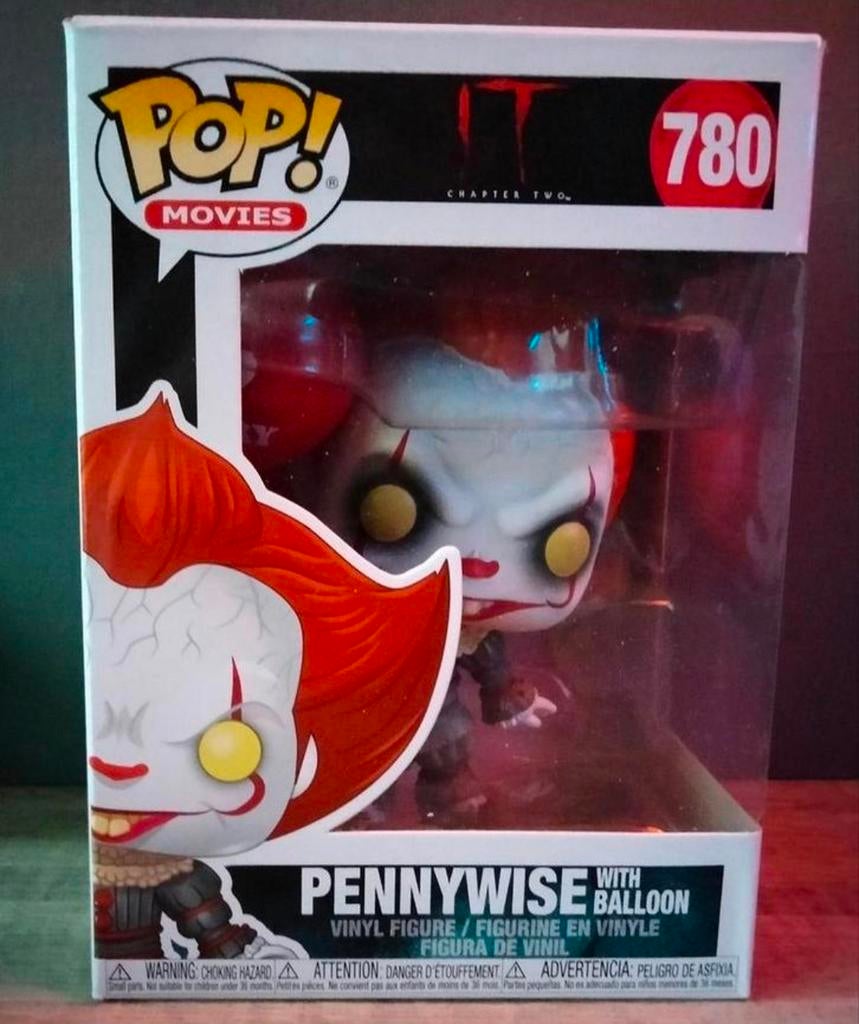780 Pennywise With Balloon IT Chapter Two Funko Pop, Ophalen of Verzenden, Zo goed als nieuw