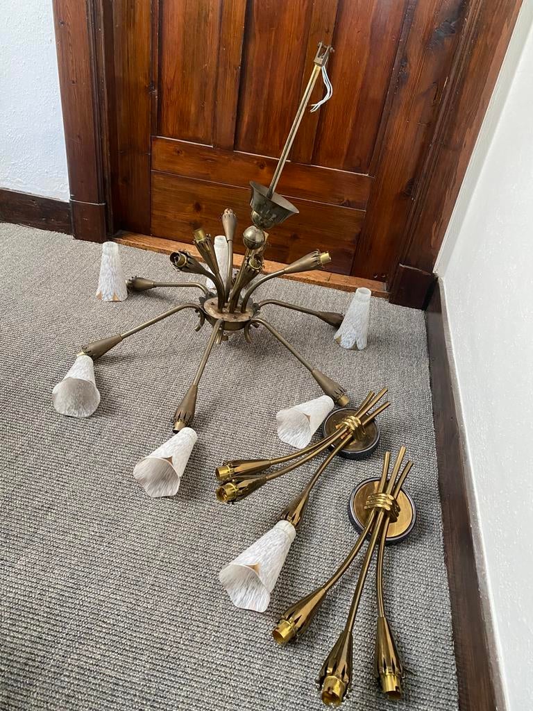 Lamp art noueau, Huis en Inrichting, Lampen | Kroonluchters, Ophalen, Zo goed als nieuw