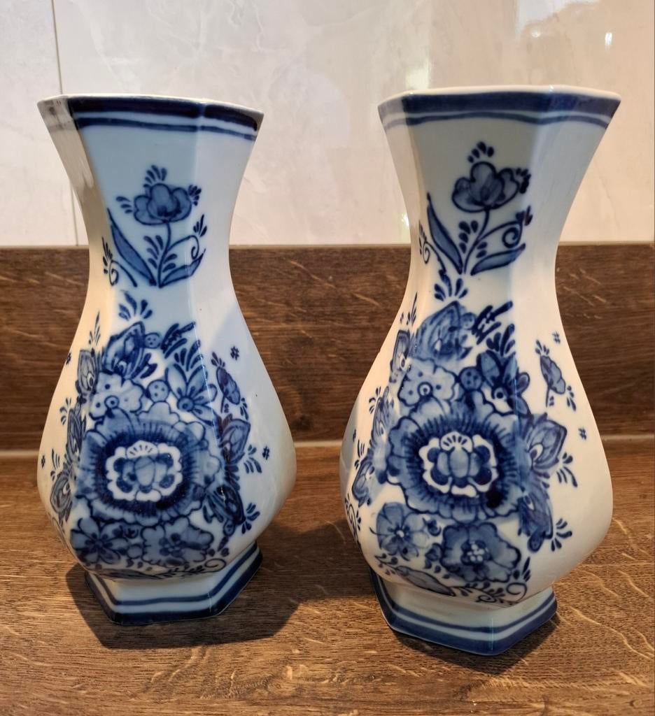 Delftsblauwe vaasjes, Antiek en Kunst, Ophalen