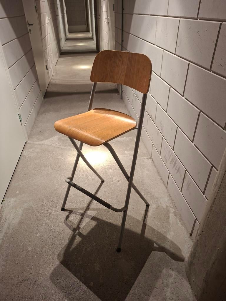 Ikea kruk, opklapbaar Franklin, Huis en Inrichting, Barkrukken, Ophalen, Gebruikt, 60 tot 90 cm, 1 kruk